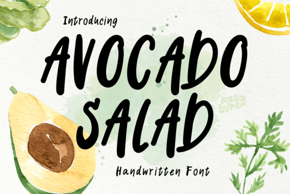 Avocado Salad Font: A Playful Boost for Small Business Branding