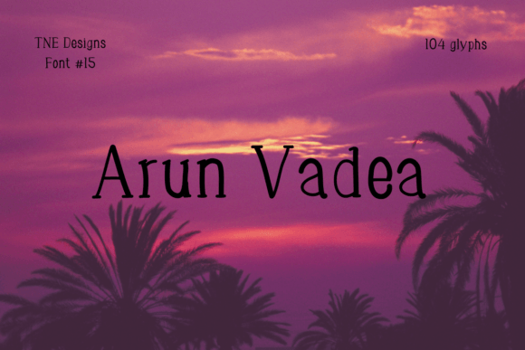 Choosing Arun Vadea: A Font That Makes Your Small Business Feel Like Home
