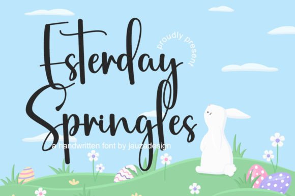 Esterday Springles: A Handwritten Font for Friendlier Websites