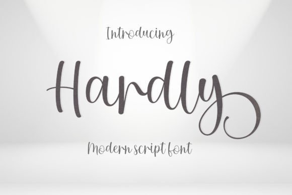 Hardly: An Elegant Script Font for Modern Web Design