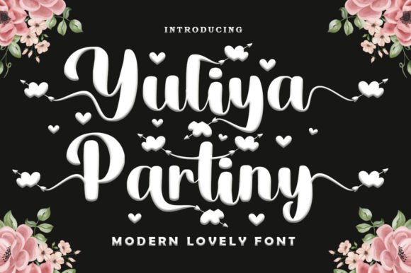 Juliya Partiny: A Designer Script Font for Craft and Product Labels