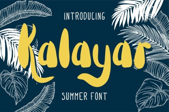Kalayar: A Bold Display Font Designed to Command Attention
