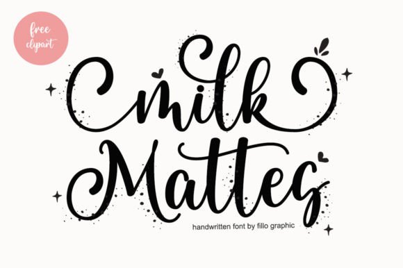 Milk Mattes: The Craft Font That Dances on Your Labels
