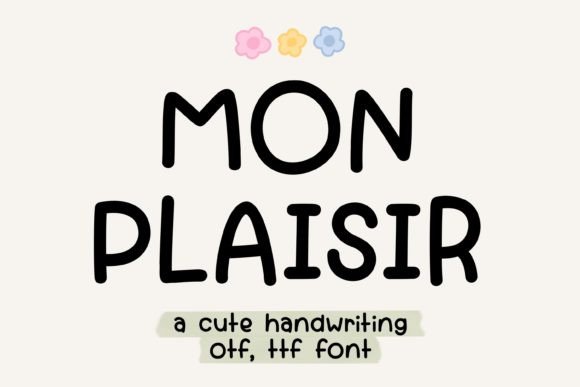 Mon Plaisir: A Handwritten Font for Modern Marketing
