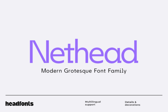 Nethead: A Modern Sans Serif Typeface for Crafters and Creators
