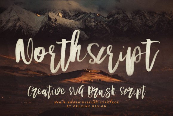 North: The Bold Brush Script Font for Modern Marketing