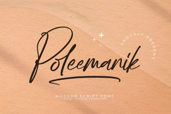 Poleemanik: The Script Font That Brings Your Craft to Life