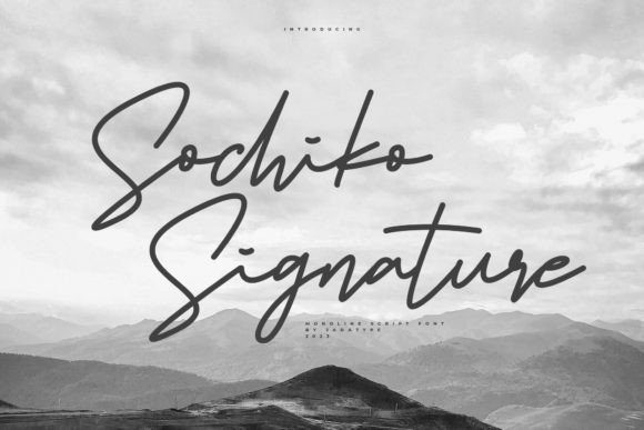 Sochiko Signature: A Sophisticated Font for Your Crafted Products