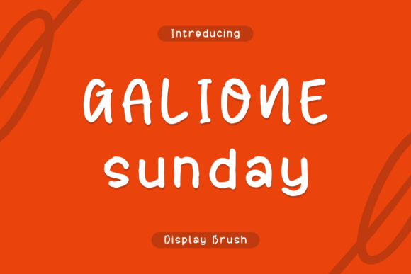 The Galione Sunday Font: Your Go-To Typeface for Handmade Products