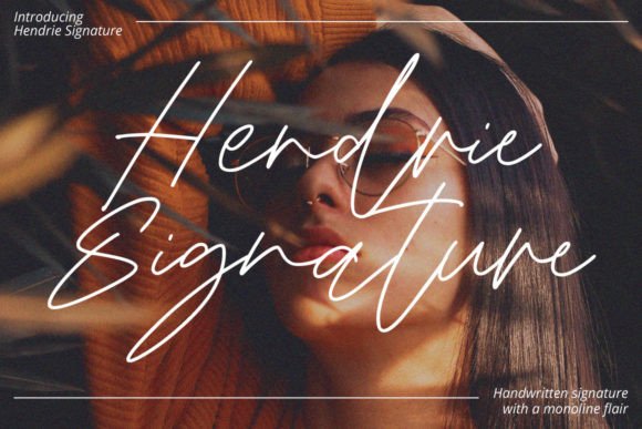 The Hendrie Signature Font: A Maker's Elegant Brushstroke
