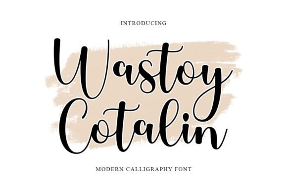 Wastoy Cotalin: A Script Font for Editorial Elegance