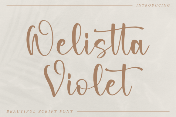 Welistta Violet: A Calming Script for Editorial Design
